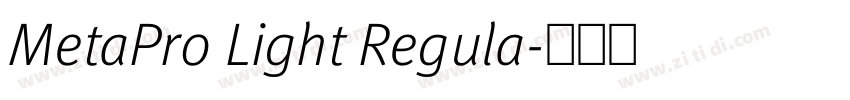 MetaPro Light Regula字体转换 MetaPro Light Regula字体转换